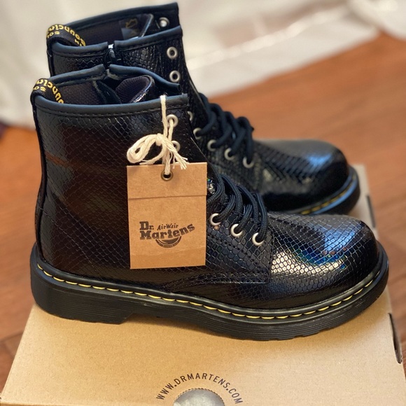 Dr. Martens Other - ❌SOLD❌DR. MARTENS JUNIOR 1460 REPTILE EMBOSS LACE UP BOOTS